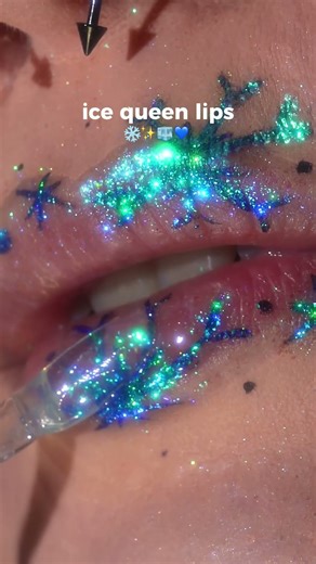 Sometimes you just need to do a dramatic lip for no reason ❄️✨⁠