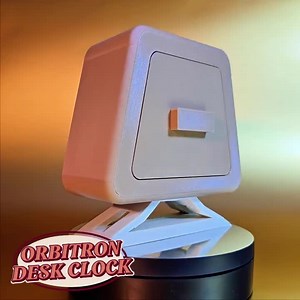 Orbitron Desk Clock Retro Futuristic Space Age Desk Clock, Mid Century Modern Design, Silent Non-ticking Quartz Custom Colors, Made in USA - Etsy