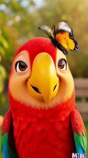 Magical Garden Playtime with Pihu the Parrot 🦋🐰 #CuteAnimals #KidsSongs
