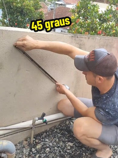 Como marcar 45 graus na obra passo a passo