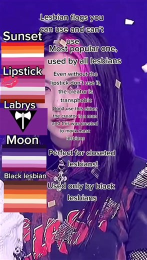 Here are some lesbian flags! #lesbian #lesbiantok #lesbiantiktok #lgbtq #lesbiansafespace #xyzbca #fyp #fyp #fyp #fyp