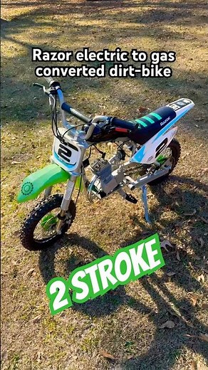 Razor Electric Dirt Bike Converted to GAS!