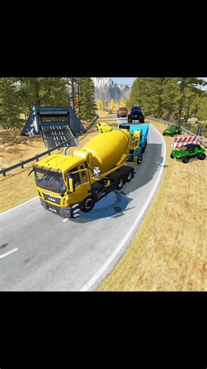 🚓 Lightning McQueen vs Flatbed Truck! Triple Trailer FAIL & Epic Mega Jump | BeamNG Drive Crashes 😱 #game #fbyシvideo #BeamNGDrive #truckdriver #FlatbedTruck #CarCrash #TruckSimulation #PotholeChallenge #Usareel | kid's Fan McQueen