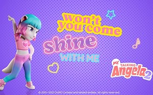 Shine Together Talking Angela’s NEW SONG (Lyrics Video)我的安吉拉2
