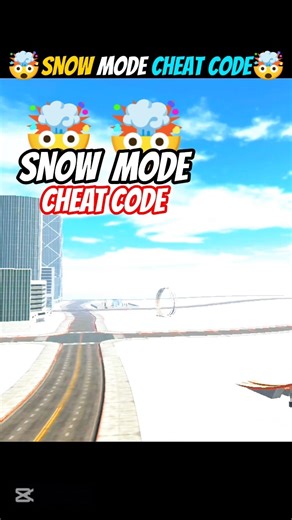 Snow Mode Cheat Code🤯 #shorts #indianbikedriving3d #gta