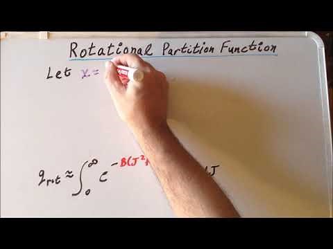 Thermodynamics (statistical): rotational partition function derivation