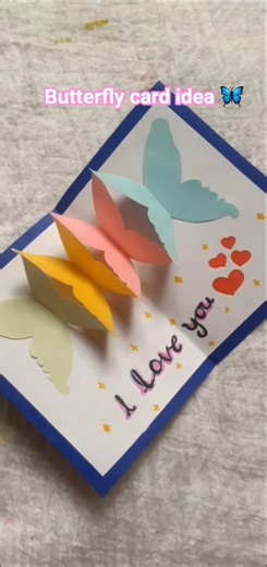 DIY Let's make a butterfly card idea, 🦋🦋 paper card idea