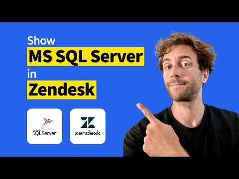How to show Microsoft SQL Server data in Zendesk