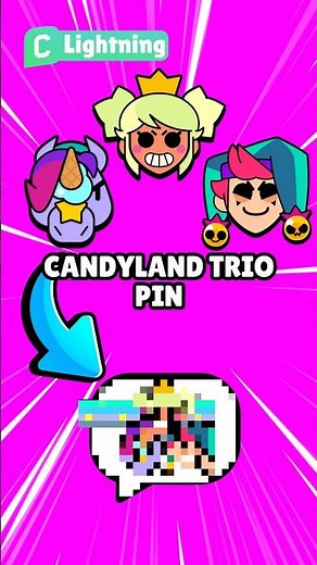 If The CandyLand Trio Had A Pin In Brawl Stars #brawlstars #shorts