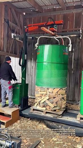 上昇と巻き付きの二重動作：鉄桶が運ぶ木材結束の自動化