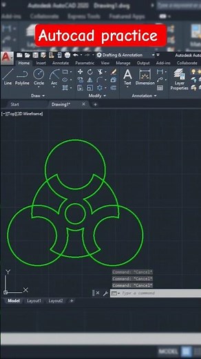 AutoCAD Practice Drawing for Beginners | 2D Mechanical Design Exercise