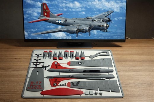 B-17 Flying Fortress Model Kit | 3D Printed Aircraft Kit   - Etsy