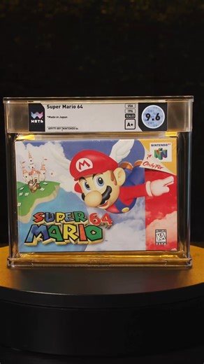 INCREDIBLE SUPER MARIO 64 SEALED GAME! 🍄 This 1996 N64 Nintendo 64 Super Mario 64 (USA) Sealed Video Game - Made in Japan - Includes Charles Martinet Signed, Inscribed Mario Poster - WATA 9.6/A - Beckett LOA is available now in our Fall Pop Culture Elite Auction. Bid now: https://bit.ly/4gGNu4s | Goldin