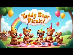 Teddy Bear Picnic Song | Dancing, Snacks, & Summer Fun with Teddy and Friends | Kids Animated Rhyme
