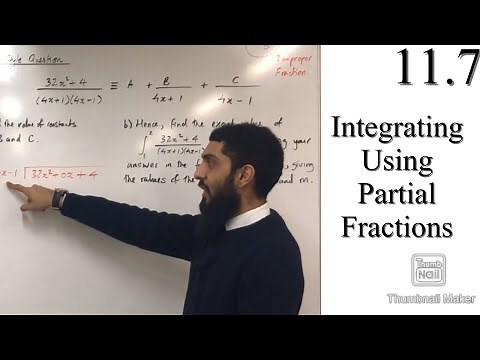 Edexcel A level Maths: 11.7 Integrating Using Partial Fractions