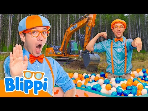 Blippi's Excavator + MORE!!🚧 | Blippi Songs 🎶| Educational Songs For Kids