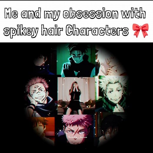 obsessed with spikey hair characters 🫠👀