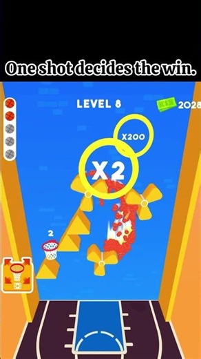 Extreme Basketball mobilegameplay is a precision shooting challenge where players must aim carefully