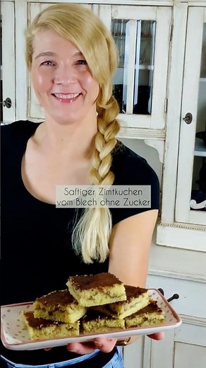 😍 Mega saftiger Low Carb Zimtkuchen vom Blech mit Chunky Flavour | Einfaches Rezept ohne Zucker