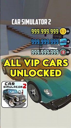 Unlimited Coins & VIP Cars | Car Simulator 2 Easy Tutorial