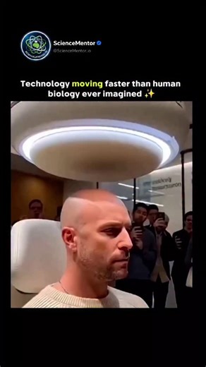 @ScienceMentor.io on Instagram: "The post shares an AI-generated video of a bald man instantly regrowing thick hair under a glowing dome device , a fabricated demo mimicking CES 2026 tech trends but debunked as deepfake across platforms like Instagram and YouTube. Captioned to humorously query if budget app Temu sells the fictional gadget, it aligns with 's mission of lighthearted content, garnering 3M+ views and sparking replies blending awe, skepticism, and AI wishful thinking. No real instant