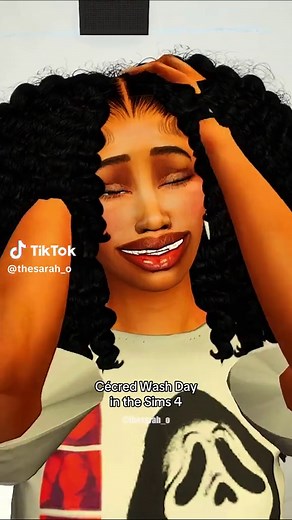 Cécred Wash Day Hair Care Mod for Sims 4