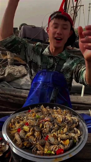 Fisherman Cooking Fresh Seafood Recipes