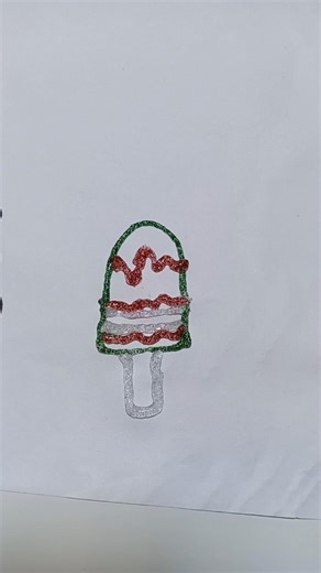 Glitter Glue ice cream craft ideas for kids #ytshorts #craft #glitter #shorts #support #viralshort