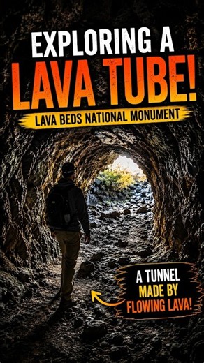 We Went UNDERGROUND in a Lava Tube! Lava Beds National Monument