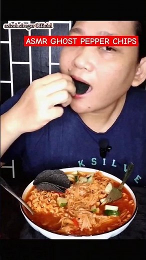 ASMR GHOST PEPPER CHIPS #asmreating #ghostpepper #chips