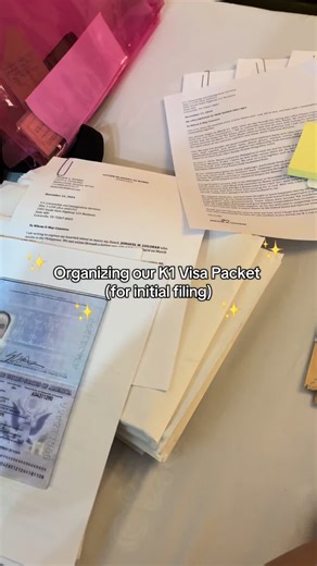 Organizing K1 Visa Packet for Initial Filing