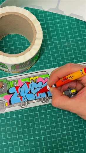 🚂 ZRST Sketch painted on a FLUX System Sticker | UNFADE #graffiti