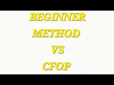 BEGINNER VS CFOP METHOD COMPETITION.