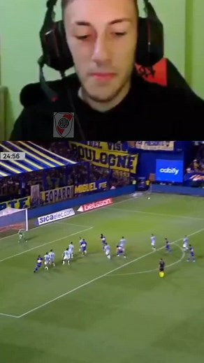 uricarp reacciona al gol de blondel 🐐 #boca #river #futbol #racing #gol