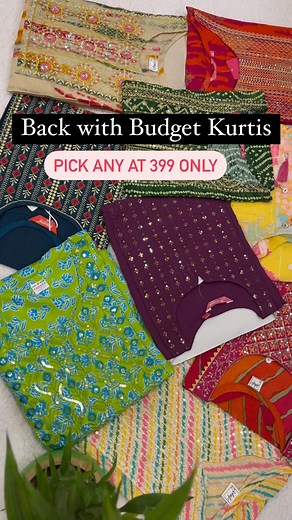 Back with Budget kurtis! Pick any at 399 only.. Screenshot to inbox for orders.. . #sareelove #instasarees #hosur #boutique #clothes #aarahboutique #hosurboutique #kurti #shopping #share #instagram #instadaily #softsilksaree #weavingsarees #reelsinstagram #trending #viral #orderonline #budgetfriendly #instagood #cotton #review #like #saree #tradition #fashion #localbusiness #supportsmallbusiness | AARAH Boutique