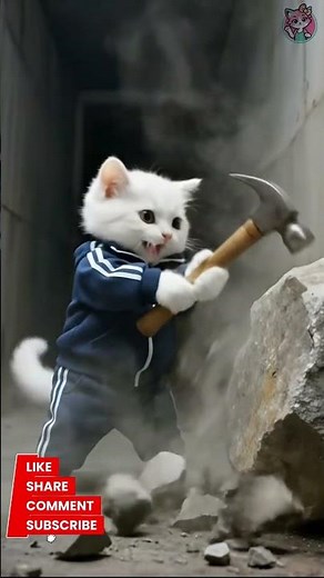 Mama Cat Trims Fur on the Farm and Makes Tiger Hat For Kittens At Home🐾🎩🐯