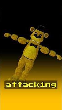 How does Golden Freddy attack you across the FNAF games?👻 #fnaf #fivenightsatfreddys #shorts
