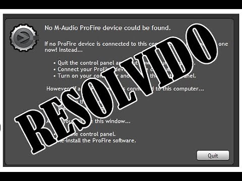 [RESOLVIDO] M-audio ProFire 2626 não funciona no Windows 7 - 2020