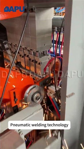150 welds per minute — fully automatic welded mesh machine in action.