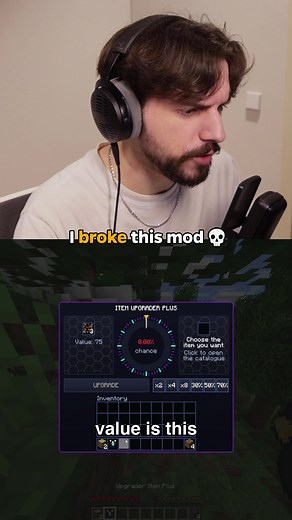 I broke Minecraft upgrader mod 😭 | minecraft