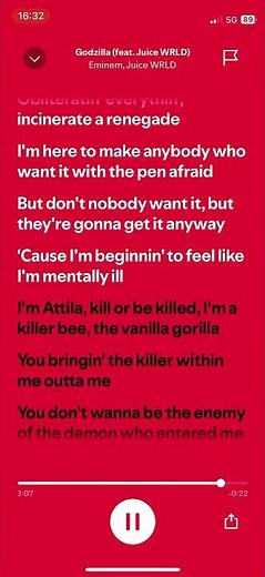 Godzilla fast part lyrics