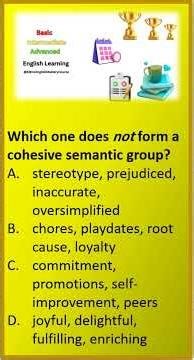 Basic, Intermediate & Advanced British English Quiz; Lesson 5 #advancedenglishlearners