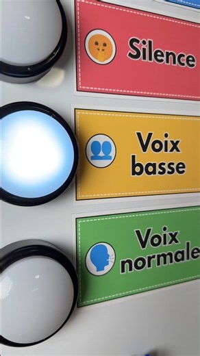 3 niveau de voix pour gérer le bruit en classe