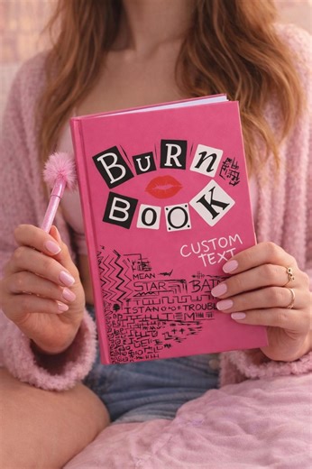 Personalized Mean Girls Burn Book Custom Pink Journal | Regina George Y2K Aesthetic Gift for Her - Etsy