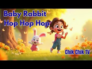 Baby Rabbit Hop Hop Hop | Fun Action Song for Kids | Chik Chik TV #nurseryrhymes #rabbits #youtube