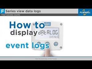 View the event logs on the F-Series