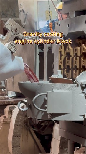 Gravity casting engine cylinder block#shorts