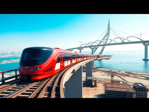 Dubai's $5 Billion Biggest Megaprojects: Red Line Metro Construction and the biggest Bridge ever