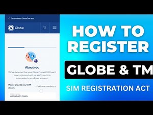 HOW TO REGISTER GLOBE AND TM - SIM REGISTRATION