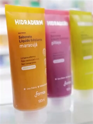 Bora tomar aquele banho Premium e esfolar o corpo e rosto!? com Esfoliante Hidraderm vc faz td isto e aí dá sai mega Cheirosa de seu banho relaxante! #esfoliante #sabonete #pitaya #hidraderm